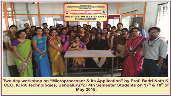 Two Day Workshop on Microprocessor  Its Application