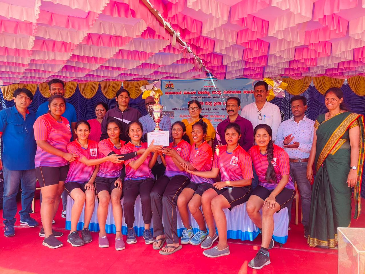 The Women’s Kabbadi Team of GSSSIETW secured 2nd Runner Up for Mysore City intercollegiate tournament held at Maharani Commerce College Mysuru on 28th Feb 2024