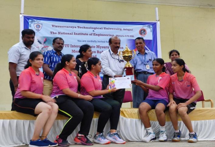 VTU Inter Collegiate Mysore Zone Badminton Tournament 2023-2024, held on 12th July 2023