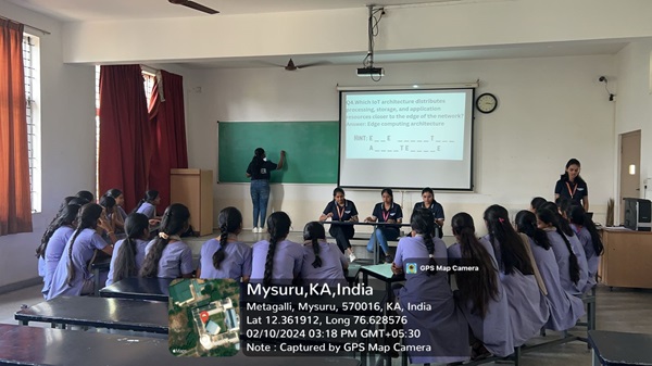 Department has organized the “IoT Hangman Challenge” event under the Iot Club on 10th Feb 2024