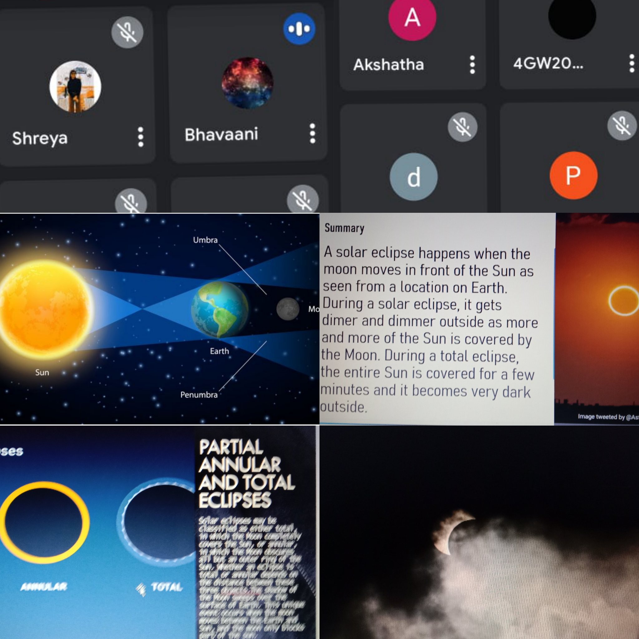 Science Club, GSSSIETW, Mysore had organized an Online Discussion on Science of Eclipses on 10th June 2021
