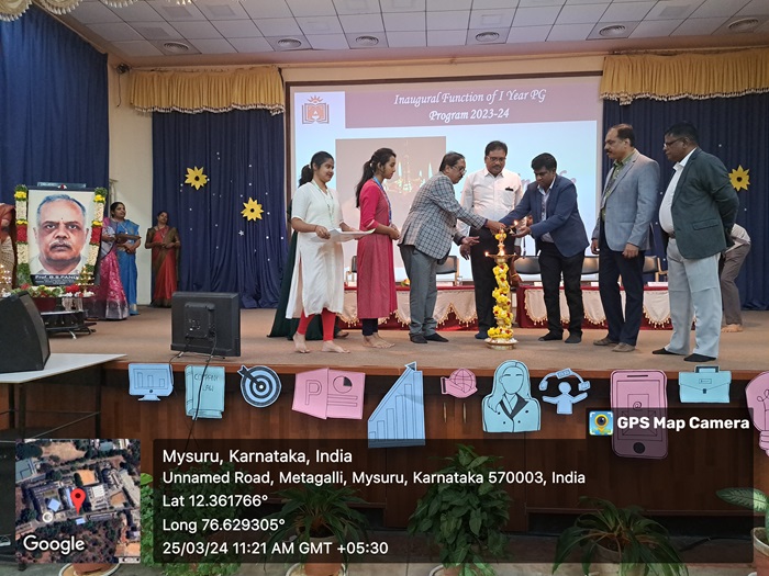 Inaugural function of First year PG students on 25th March 2024