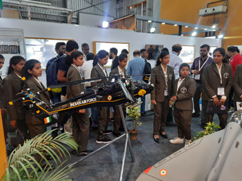 Students visited the “India Manufacturing Show” organised by Laghu Udyog Bharathi in association with the Ministry of Defense and Govt of Karnataka on 17.9.2022 at BIEC, Bengaluru