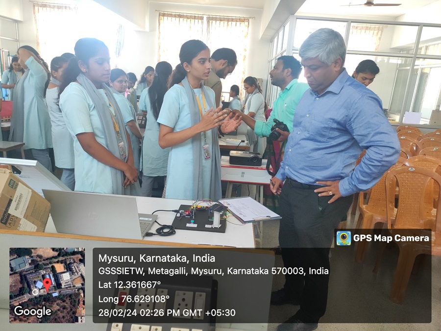 PROJECT EXPO” Organized by Department of Electrical and Electronics Engineering, GSSSIETW, Mysuru, in association with IEEE- PES Bangalore Chapter, Under Renewable Energy Club, on 28th February 2024 for 5th Sem EEE Department students