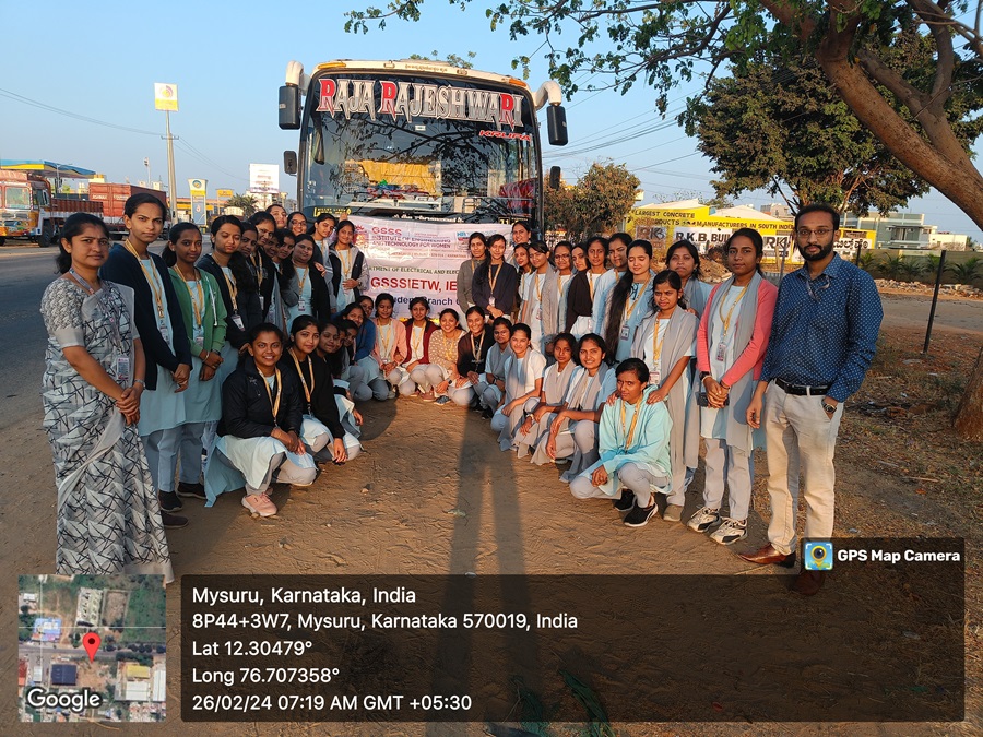 Industrial Visit to “Shimsha Hydro, Solar and Kaveri Mini hydro Power Plant” for 5th Sem students on 26th Feb 2024