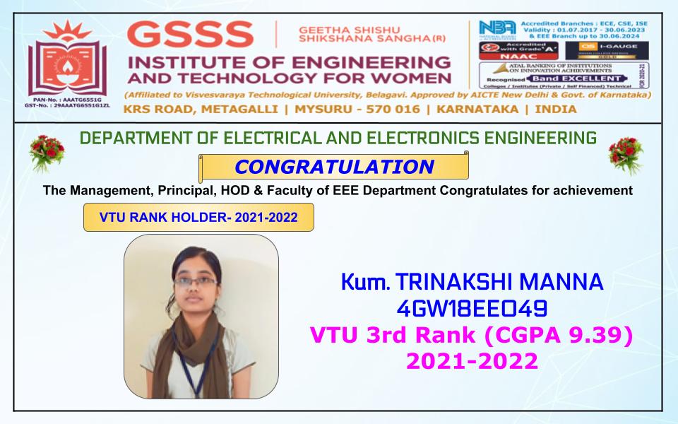 VTU RANK HOLDER