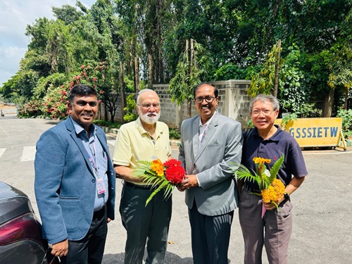 Professor Lixin Tao and Prof . Narayan Murthy from PACE University, USA, visited GSSSIETW on 14th June 2024, to initiate discussions about potential collaboration between the two institutions