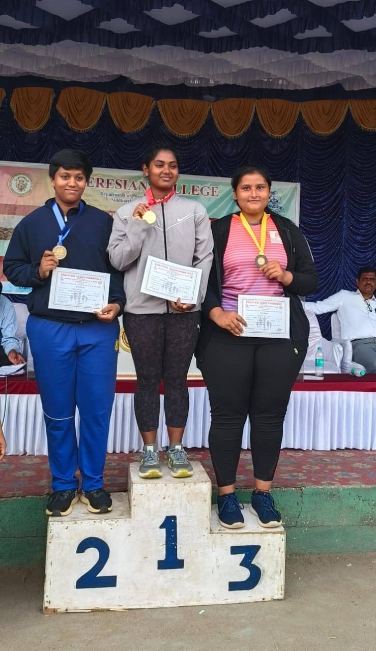 The GSSSIETW Mysuru Athletics in Discuss Throw Ku. IMPANA secured the 3rd position in the Mysore City Intercollegiate Athletic Championship 2024-25, held on 25th October 2024 at GSSS Ovals ground Mysuru