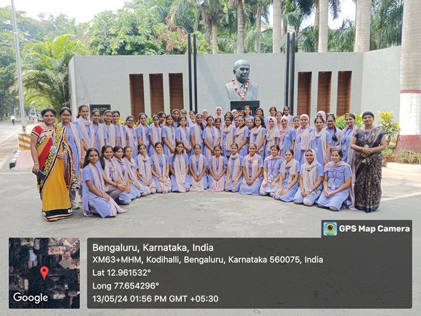 Industrial Visit to URSC Bangalore on 13th May 2024 for IV semester students.