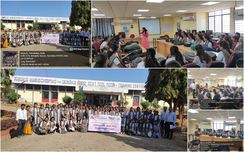 Department of EEE, GSSSIETW, Mysuru, Organized a, 5 Days Training Program on “Industrial Protective Equipment Wiring and PLC” In Government Tools and Training Center (GTTC) , Mysuru, Under Skill Lab in association with IEEE PES student Chapter from 17th to 21st January 2025.