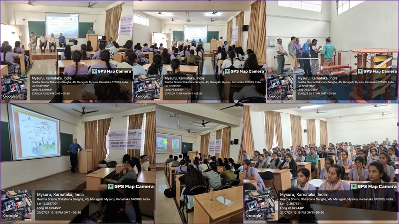 Technical talk on “High Voltage Plasma Application in Agriculture Sector and Internship Opportunities at IISc Bangalore”  on 27th July 2024,  Under Renewable Energy Club, In Association with IEEE PES Student Chapter, for  4th  and  6th   Semester EEE Department Students. Resource Person: Dr. B S Rajanikanth, Professor, Department of High Voltage Engineering, IISc, Bangalore.