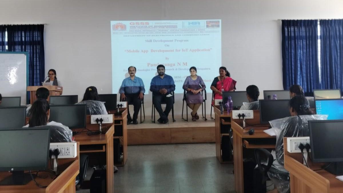 Two days Skill Development Program on “Mobile App & IoT Development” on 28th -29th March 2025