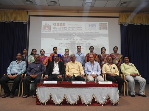 As a part of National Space Day-2024, the Department of Basic Science organized the painting competition “Touching Lives while Touching Moon India’s Space Saga”, a Quiz competition “Achievements of Indian Space Program” and a technical talk on “Chandrayaan-3: A Unique Mission to Moon” by Shri. P. J. Bhat, Distinguished Scientist (Retd), ISRO/ISAC, Bengaluru