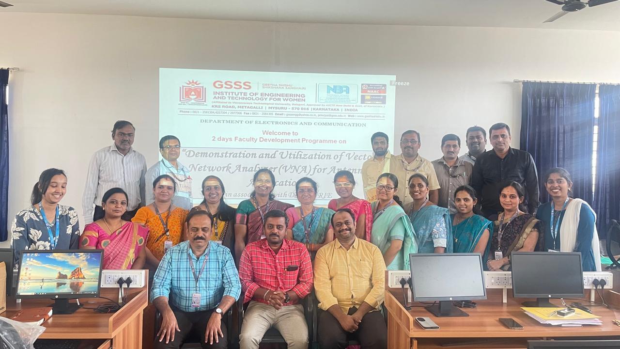 Two days FDP on “Demonstration and Utilization of Vector Network Analyzer (VNA) for Antenna Applications” on 12th & 13th February 2025.