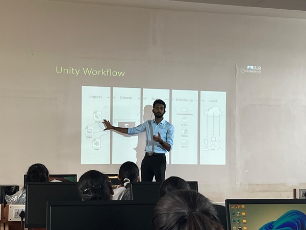 The Embedded Systems and Robotics Club, has organized a one day workshop on Augmented Reality (AR) and virtual reality (VR) on 15th October 2025