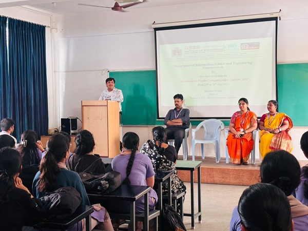 A Two Days Workshop on “Introduction to Parallel Computing using OpenMP, MPI” from 25th to 26th Sept. 2025 for 7th sem. students