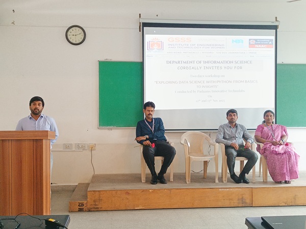 Three Days Workshop on “Data Structures and Algorithms for Modern Computing” from 10th  to 12th November 2025 by Dlithe Consultancy Servises, Bengaluru for 3rd semester students