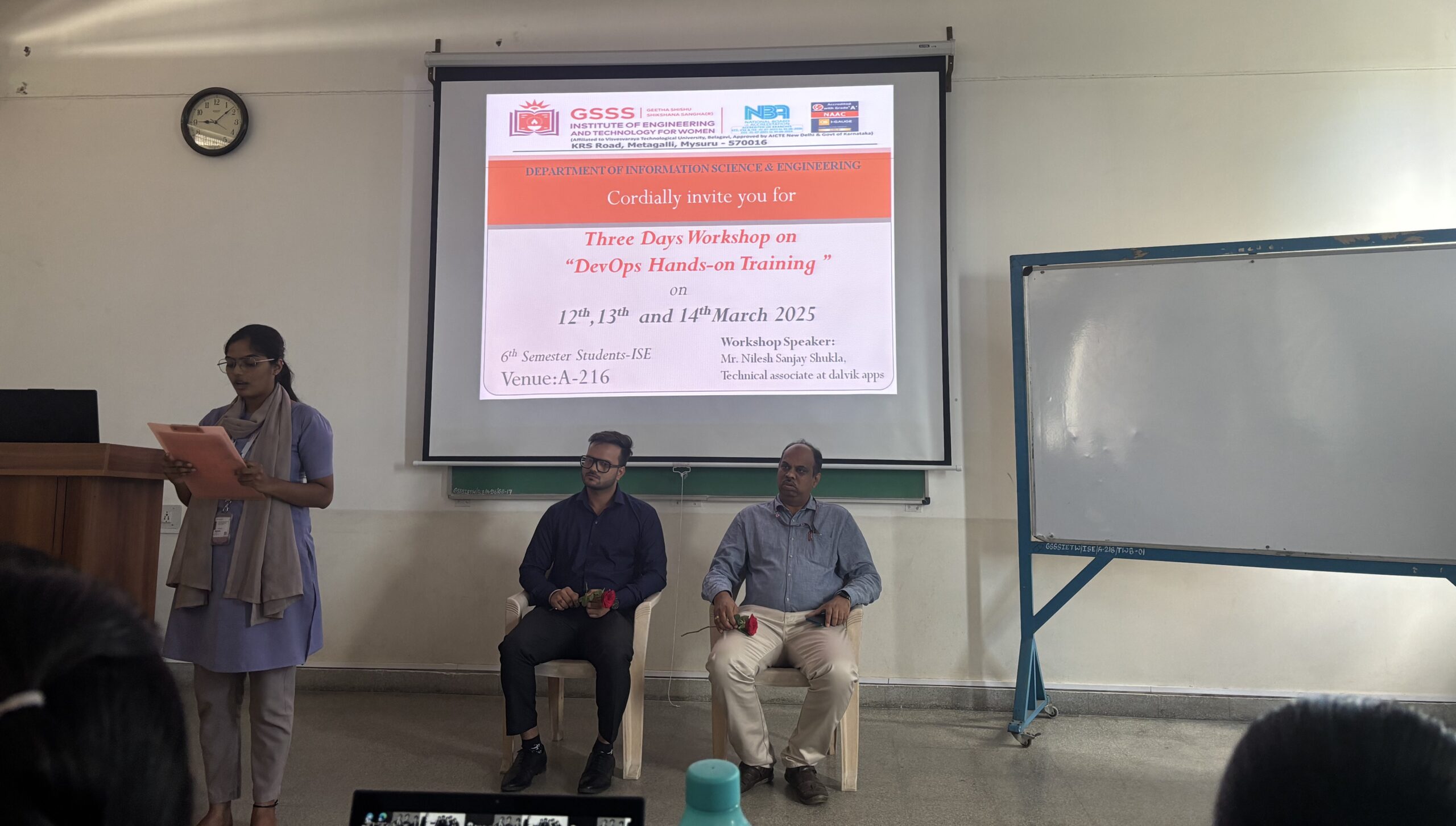 Three days workshop on ” DevOps” for 6th Semester students from 12th to 14th March 2025