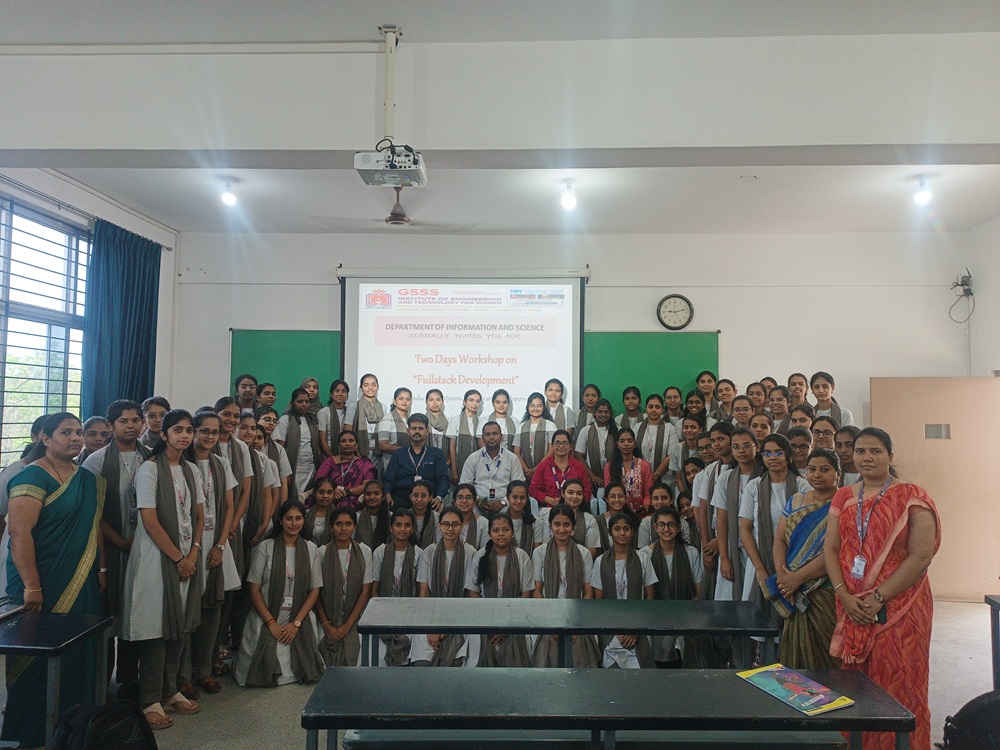 Two days workshop on ” Fullstack Development” for 4th Semester students from 20th to 21st March 2025
